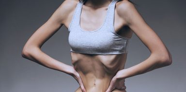 Woman with low muscle mass and body fat